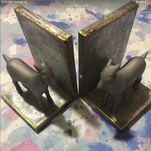 ⭐️Galvanized Goat Bookends Set of 2 *New